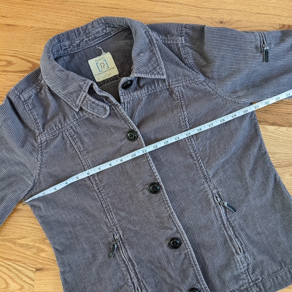 Gray corduroy shacket - Picture 4 of 8